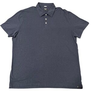 Faherty Reserve The Movement Polo Shirt Men's XXL Heathered Navy Performance